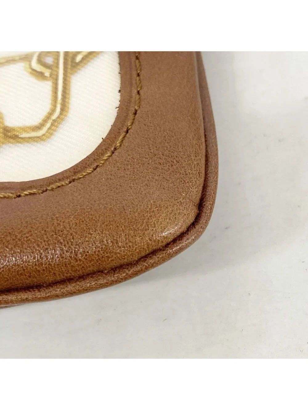 Louis Vuitton Coin Purse Monogram Charm Pochette Cles Blanc